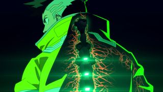 David's spinal inplant in Netflix anime Cyberpunk: Edgerunners