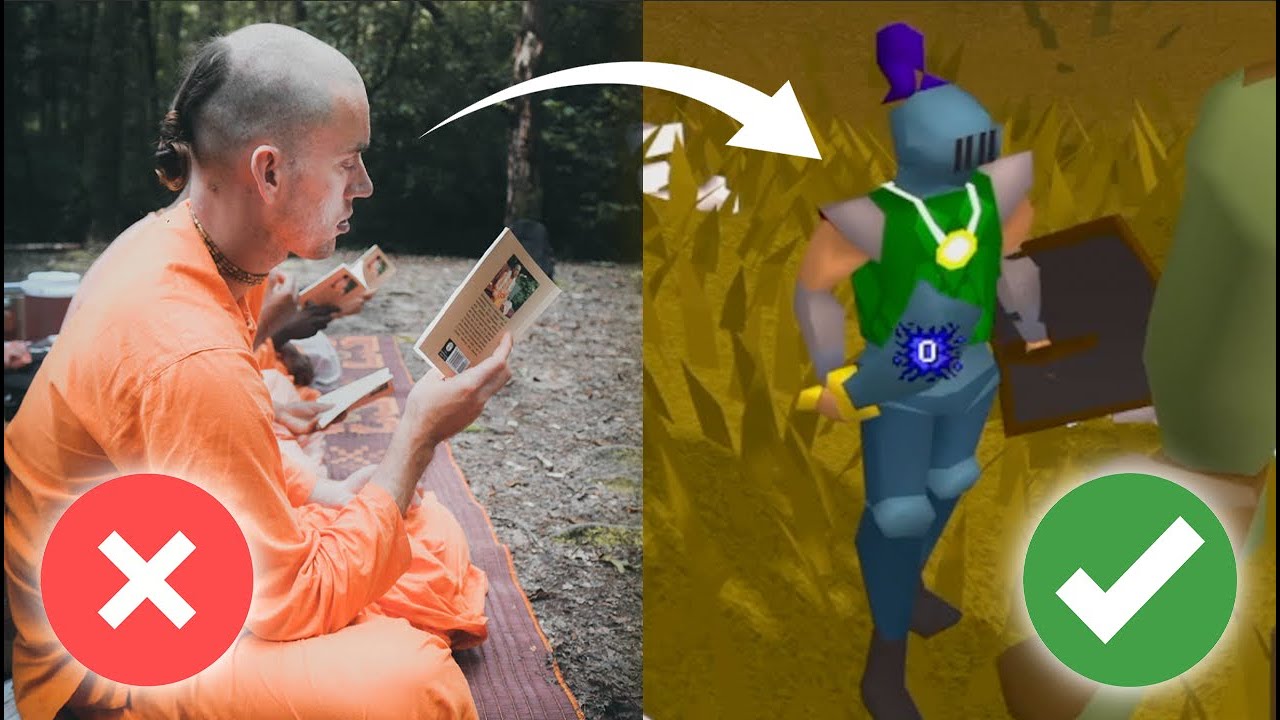 I QUIT being a monk to play RUNESCAPE! - YouTube